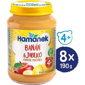 HAMÁNEK Banán, jablko 8× 190 g (18595139798083)