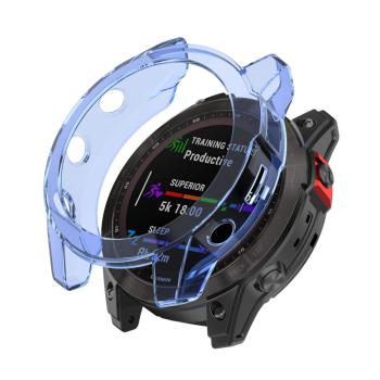 TPU HALF COVER Obal pre Garmin Fenix 7S Pro modrý