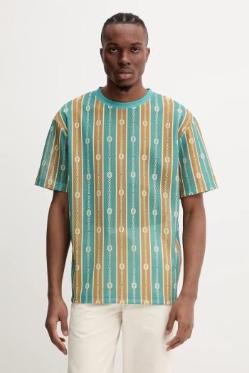 Tričko Drôle de Monsieur Le T-Shirt Mesh pánske, zelená farba, vzorované, G-TS252-PL162-EM
