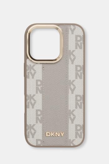 Puzdro na mobil Dkny iPhone 16 Pro šedá farba, DKHMP16LPCPVSLE