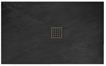 REA - Sprchová vanička Black Rock 90x120 čierna REA-K4580