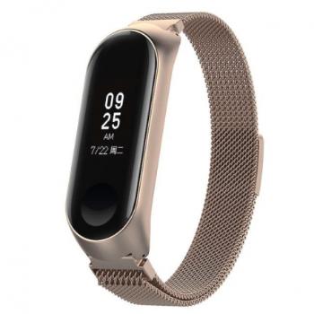 BStrap Milanese (Large) remienok na Xiaomi Mi Band 3/4, Champagne (SXI005C03)