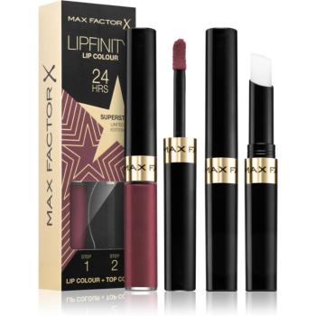 Max Factor Lipfinity Rising Stars Ruj de buze lichid, de lunga durata balsam culoare 86 Superstar 2 buc