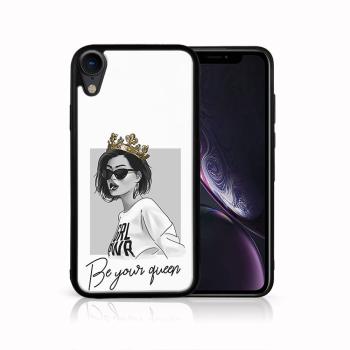 MY ART Ochranný obal Apple iPhone XR QUEEN (139)