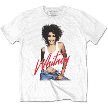 Whitney Houston tričko Wanna Dance Photo Biela XXL