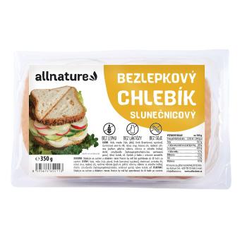 Allnature Bezlepkový chlebík slunečnicový 350 g