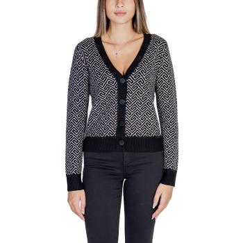 Vero Moda  VMARIA ART LS V-NECK CARDIGAN GA 10314507  Vesty bez rukávov/Cardigany Čierna