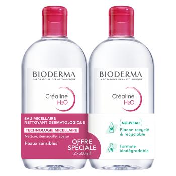 Bioderma Súprava čistiacich micelárnych vôd Créaline H2O (Cleansing Micellar Water Set) 2 x 500 ml