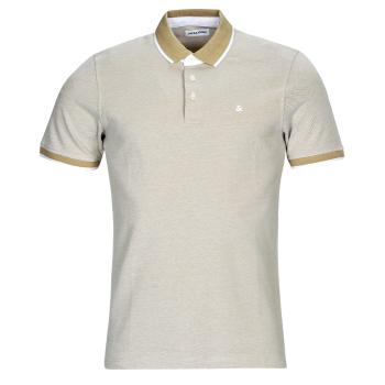 Jack & Jones  JJEPAULOS POLO SS  Polokošele s krátkym rukávom Béžová