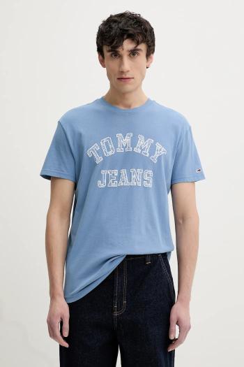 Bavlnené tričko Tommy Jeans pánske, s potlačou, DM0DM20773