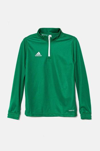 Detská mikina adidas Performance ENT22 TR TOPY zelená farba, jednofarebná, HI2132