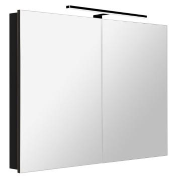 SAPHO - GRETA galérka s LED osvetlením, 101x70x14cm, čierna mat GR105-0035