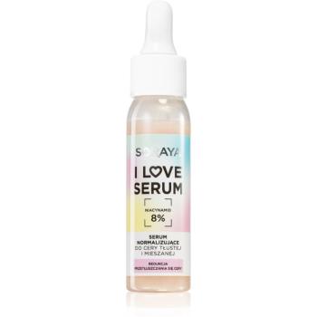 Soraya I Love Serum normalizačný fluid pre redukciu kožného mazu 8% Niacinamid 30 ml