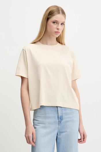 Bavlnené tričko Guess Jeans dámske, žltá farba, W5RI42 K8HM0