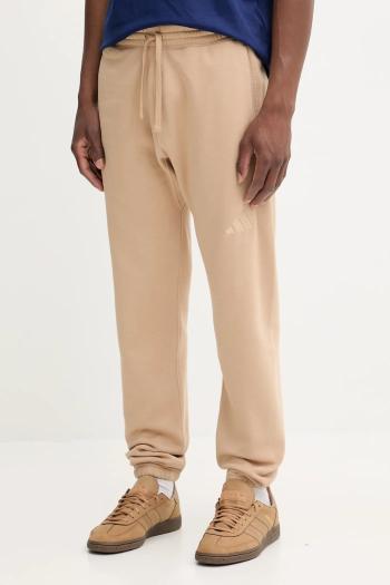 Tepláky adidas All SZN béžová farba, jednofarebné, JX5099