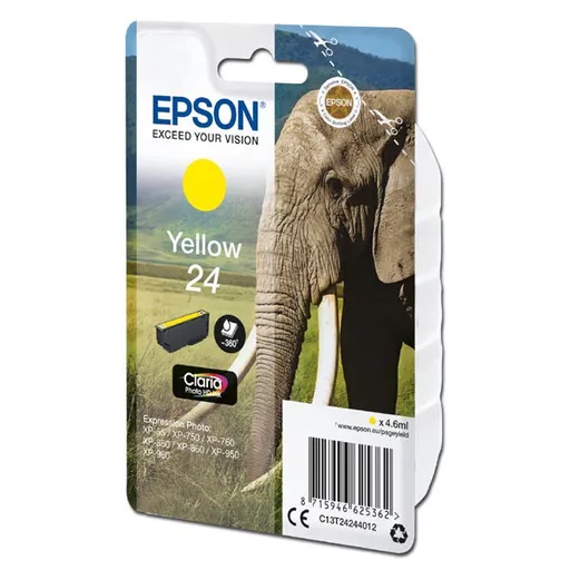 EPSON T2424 (C13T24244012) - originálna cartridge, žltá, 4,6ml