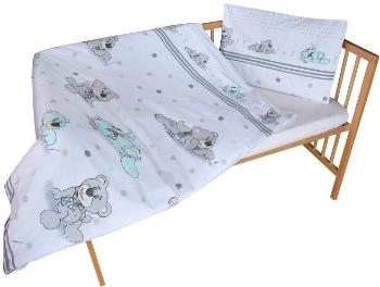 Gyerek ágyneműhuzat New Baby 2 részes ágyneműhuzat 90/120 cm szürke, mackó