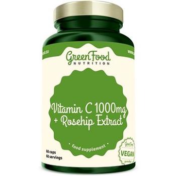 GreenFood Nutrition Vitamín C 1 000 mg + Extrakt zo šípok 60 kapsúl (8594193923960)