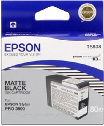 Epson T580800 matná čierna (matte black) originálna cartridge