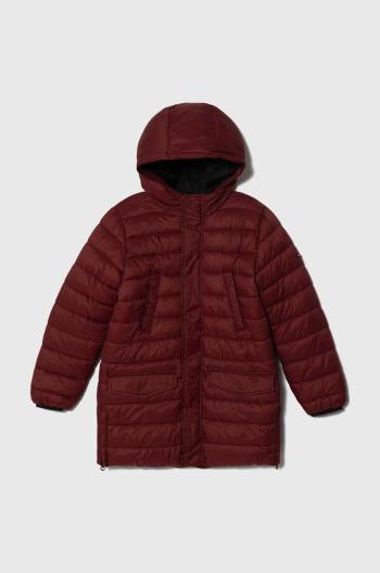 Detská bunda Pepe Jeans bordová farba