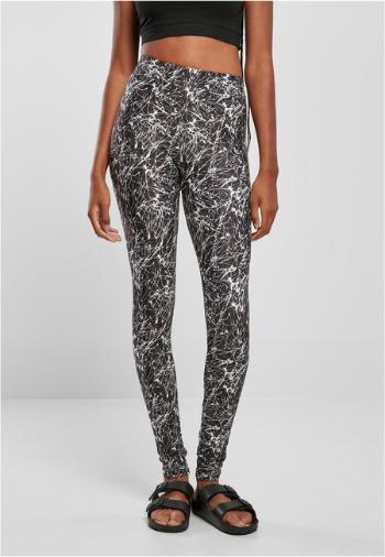 Urban Classics Ladies Soft AOP Leggings blackpaint