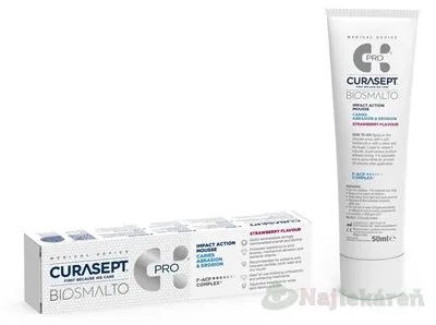CURASEPT BIOSMALTO C.A.E., dentálna pena (Jahoda) 50ml