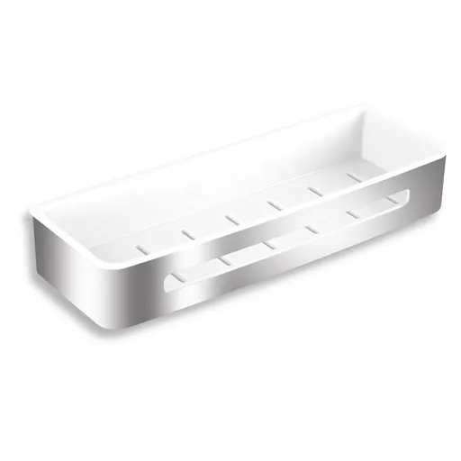 Novaservis Yacore polička biela/chróm 65585.4