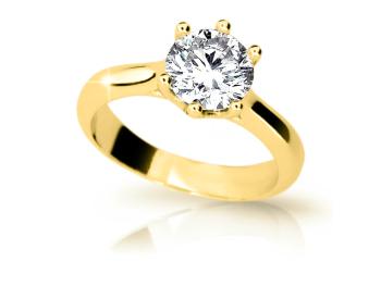 Cutie Jewellery Očarujúce zásnubný prsteň zo žltého zlata Z6876-1885-10-X-1 57 mm