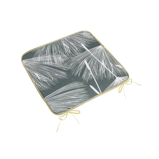 Bellatex Sedák Adela hladký Páperie sivá, biela, 40 x 40 cm