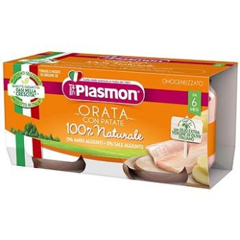 PLASMON bezlepkový zeleninový s morským vlkom a zemiakmi 2× 80 g, 6 mes.+ (8001040012536)