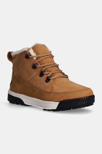 Topánky The North Face Sierra Mid dámske, hnedá farba, zateplené, NF0A4T3XKOM1