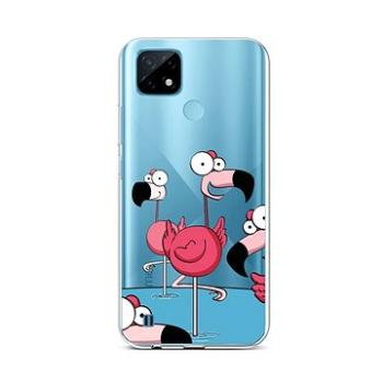 TopQ Realme C21 silikon Cartoon Flamingos 66844 (Sun-66844)