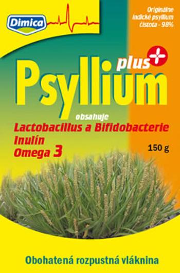 DIMICA Psyllium PLUS obohatená rozpustná vláknina, s laktobacilmi a bifidobaktériami 300 g