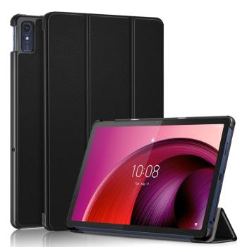 LEATHER Zaklápací kryt pre Lenovo Tab M10 5G čierny