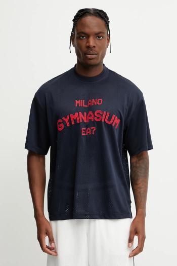 Tréningové tričko EA7 Emporio Armani tmavomodrá farba, vzorované, AF13509.7M000249