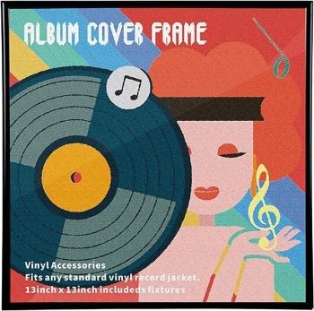 Muziker MUZR65 Nástenný stojan na LP platne Black