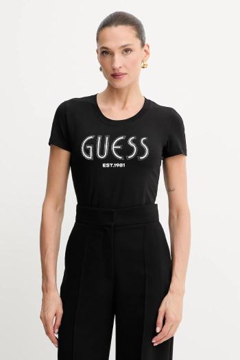 Tričko Guess dámske, čierna farba, W5YI05 J1314