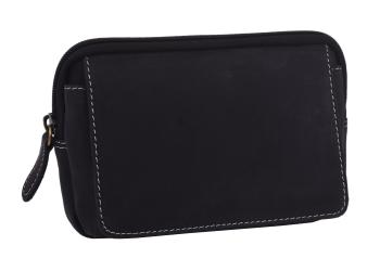 Kožené puzdro na opasok čierny hunter 250899
