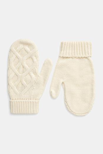 Rukavice Icebreaker Merino Cable Knit béžová farba, IB0A573H0001
