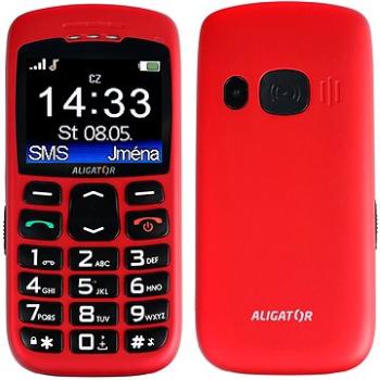 Aligator A670 Senior Red + Stolná nabíjačka (A670R)