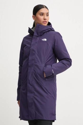 Páperová športová bunda The North Face Suzanne Triclimate 2.0 fialová farba, NF0A89JM7O91