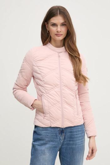 Bunda Guess NEW VONA dámska, ružová farba, zimná, W5RL00 WGV30