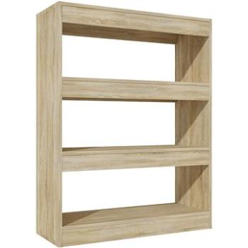 Shumee deliaca stena dub sonoma 80 × 30 × 103 cm kompozitné drevo, 811703