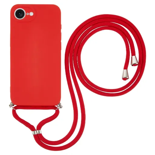 ROPE Kryt so šnúrkou Apple iPhone 16e červený