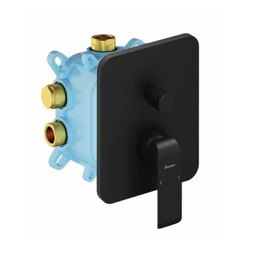 Ravak FLAT sprchová a vaňová batéria bez podomietkového telesa čierna X070179