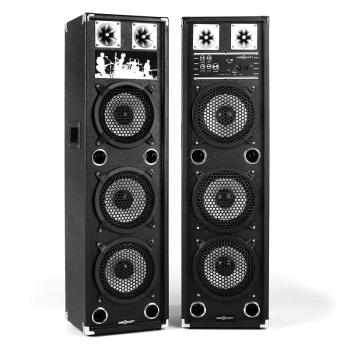 OneConcept BSX-238A PA boxe USB microSD AUX MIC 200W negru
