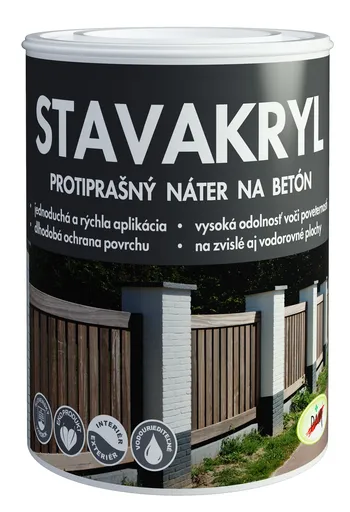 PAM Stavakryl - Protiprašný náter na betón biely 15 kg