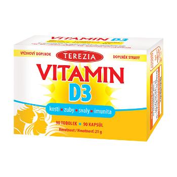 TEREZIA Vitamin D3 1000 IU 90 kapsúl