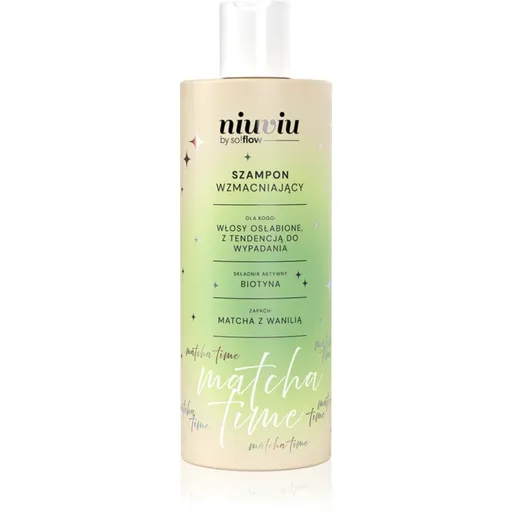 so!flow Matcha Time Strengthening Shampoo posilňujúci šampón na slabé vlasy 300 ml