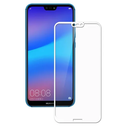 3D Tvrdené sklo Huawei P20 Lite biele